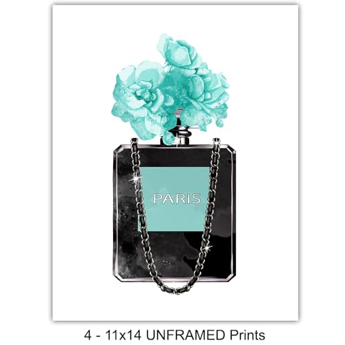 Glamorous Couture Wall Art Poster - 11x14 Unframed Fashion Home Decor for Women & Teens