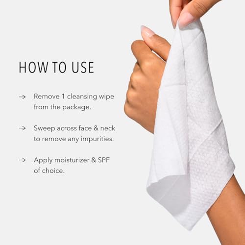 HydroPeptide HydroActive Micellar Cleansing Cloths - 1 Pack, Makeup & Pollution Remover, Hydrating Facial Wipes