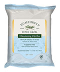 Humphreys Witch Hazel Cleansing Cloths with Aloe - 25 Face Wipes