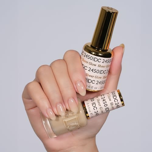 DND Gel Nail Polish Duo Sheer Glow #2450 - Manicure & Pedicure Set