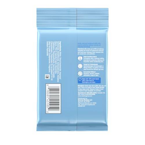 Neutrogena Makeup Remover Wipes - 7 Count Travel Pack, Gentle & Effective