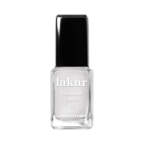 LONDONTOWN Lakur Nail Polish - Chip-Resistant, Non-Toxic Formula | Shimmery Silver Glitter Finish