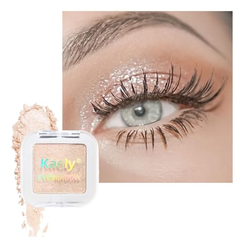 Pearl White Shimmer Eyeshadow Palette - Glitter & Metallic Shades, 0.04 oz - A12 Variation