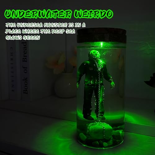 Horror Water Lamp - Jason Voorhees Crystal Lake Decor with LED Light