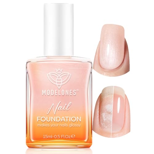 Modelones Nail Strengthener Glitter Nude Nail Polish - A7 Variation
