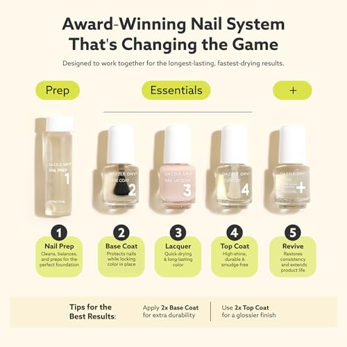 Dazzle Dry Better Together Mini Nail Lacquer Set - 5 Shades, Quick Dry