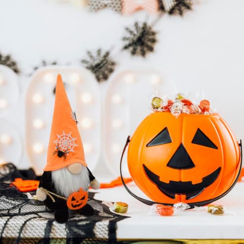 Halloween Gnome Decoration Plush Pumpkin Spider Scandinavian Nisse Figurine