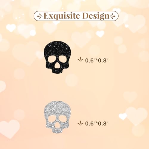 120pcs Skull Confetti - Gothic Table Scatter for Birthday and Wedding Decor