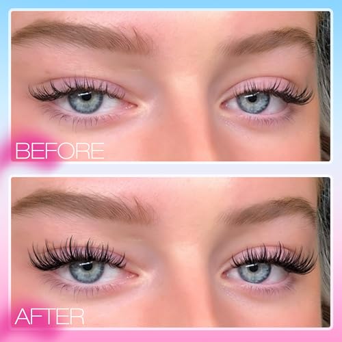 Natural Lash Extension Kit with Wispy Clusters, Bond, Seal & Tweezers