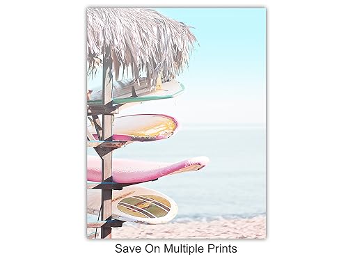 Beach Ocean Wall Art - Tropical Coastal Decor - Unframed Sea View Print - 8x10