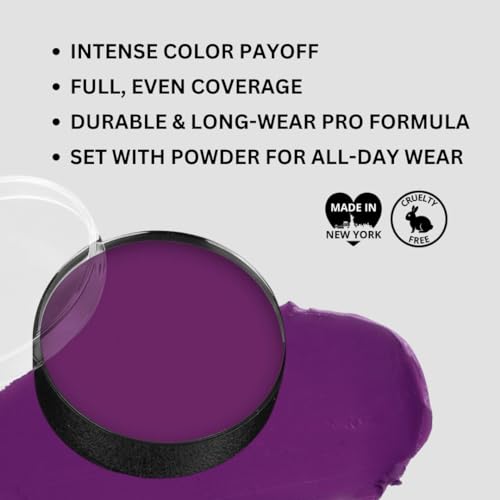 Purple Face & Body Paint Greasepaint - Highly Pigmented, Long-Lasting Makeup