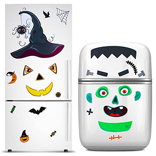 Halloween Refrigerator Magnets Set - 28pcs Spooky Decor for Fridge, Cabinet & Metal Surfaces