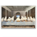 Halloween Canvas Wall Art Poster Spectral Last Supper Ghostly Figures for Living Room Bedroom