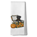 Halloween Black Lab Pumpkin Kitchen Towels - 16x24 Inch, 30 Color Variations