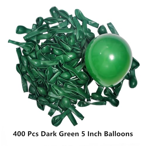 Dark Green Balloon / 5 Inch Latex Balloons Bulk Pack for Party Decorations