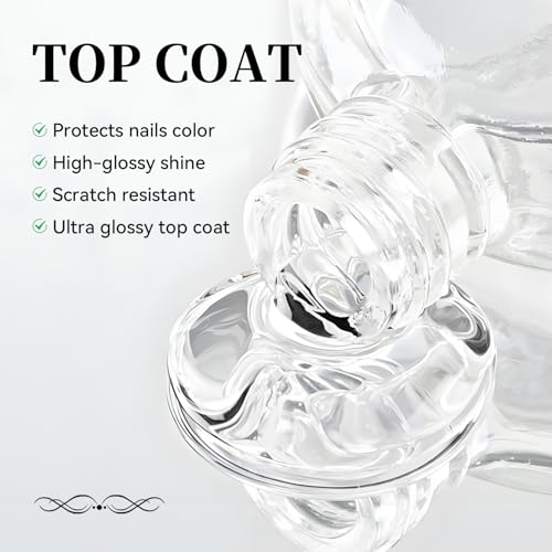 OpenLive Top Coat Nail Polish 16.5ml Clear High Gloss Shine - Variation of THIS listing
