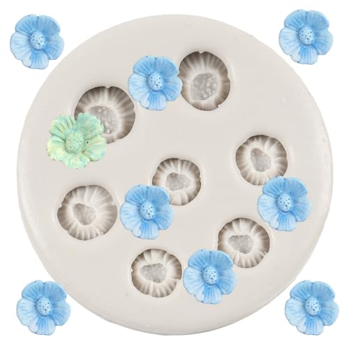 Silicone Fondant Mold Flower Chocolate Candy Molds - Plum Blossom Style C