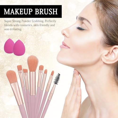 Pink Makeup Kit for Women Teen Beginners Full Set with Organizer - Gift