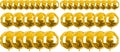 Gold Party Balloons Set - Metallic Foil 4D Large Balloons 20pcs, 3 Sizes, Pack of 2