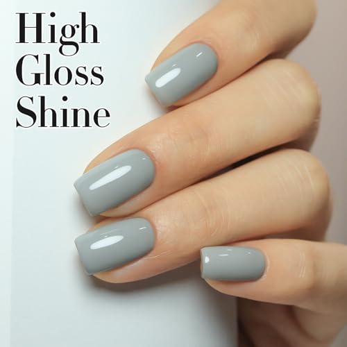 Double Rhythm Milky Gray 15ML Gel Polish - Same Color Soak Off Nail Art