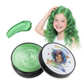 Temporary Hair Color Wax - Washable and Vibrant Green for Party & Cosplay