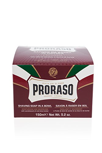 Proraso Nourishing Shaving Soap 5.2 Oz - Creamy Lather for Coarse Beards