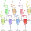 Colorful 6-7 Meme Drinking Straws for Kids and Parties - 8 Pack