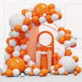 Orange & White Balloon Arch Kit for Halloween & Thanksgiving Party Decorations