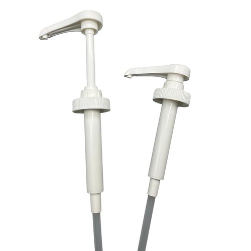 5ml High Output Syrup Pumps, 38/400 Neck Size Plastic Ribbed Dispensing Pumps for Coffee Syrup, Flavor, and Sauce Bottles (Pack of 4)