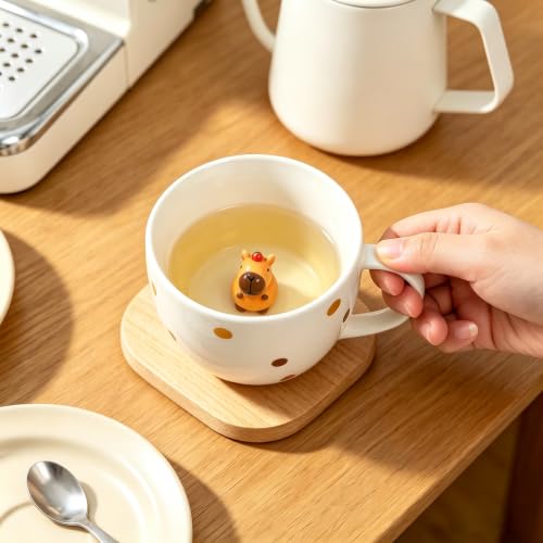 Cute Capybara Coffee Mug with 3D Hidden Figurine - Friendship & Gift