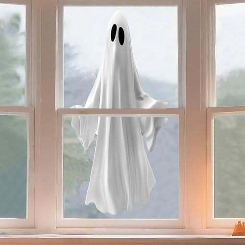 Halloween Ghost Window Clings - Reusable Stickers for Holiday Home Decoration - Style8