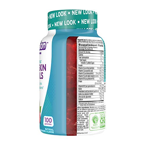 Vitafusion Gorgeous Hair, Skin & Nails Multivitamin Gummy Vitamins, 100ct (Pack of 2)