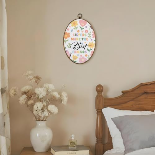 Boho Floral Girl Nursery Oval Wall Art Decor - Flower 6
