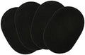 Black Oval Woven Cotton Placemats Set of 4 - Farmhouse Boho Table Decor