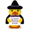 Witchy Crochet Duck Decor - Inspirational Gift for Women, Halloween Reminder