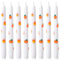 Lyrow Fall Pumpkin Candles Set - Pumpkin Candy Scented Halloween & Thanksgiving Decor, 8 Pieces with Variation Pumpkin Candy