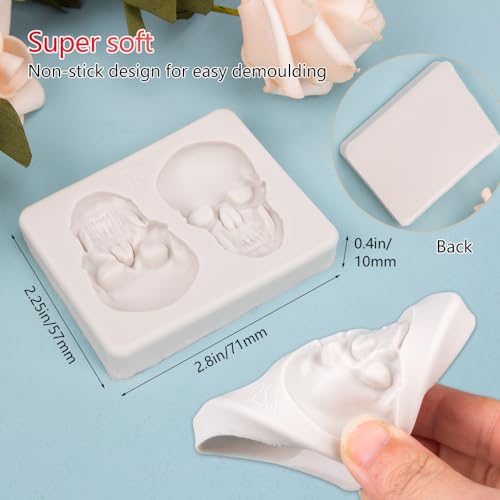 Silicone Skull Cake Mold for Halloween and Baking - 1 Piece