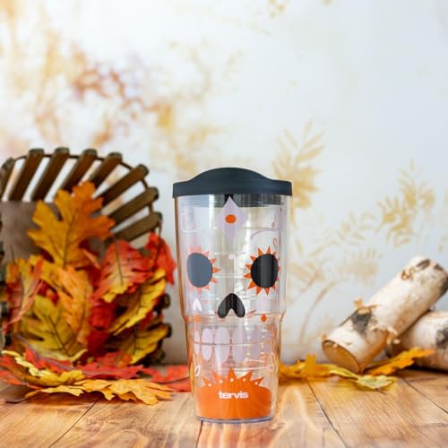 Insulated Travel Tumbler 24oz - Keeps Drinks Hot or Cold, Skull Design