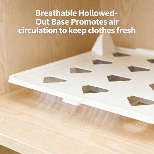 Skiennix 5-Piece Clothing Organizer - Stackable Storage with Flip-Top Lid | Space-Saving Design for Shirts & T-Shirts