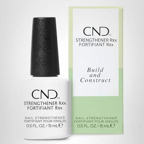 CND™ Strengthener RXx, Nail Strengthener for Tougher, Stronger Nails & Protection for Thin Nails, 0.5 Fl Oz