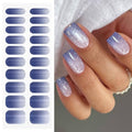 Semi Cured Gel Nail Strips with Cat Eye Effect - Easy DIY Nail Art Wraps