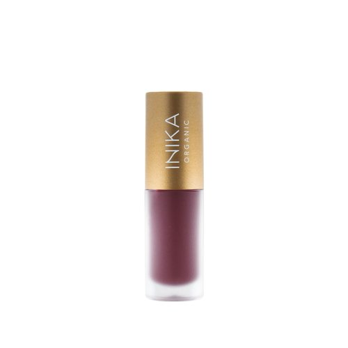 INIKA Organic Tinted Lip Oil | Bakuchiol, Squalane + Collagen in a Glossy Wash of Color. Luxuriously Smoothing & Hydrating Lipgloss. Natural, Vegan. 0.16 Fl oz (Mulberry)