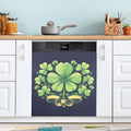 Magnetic Dishwasher Cover Shamrock Clover St. Patrick's Day Kitchen Decor - 23 x 26 inches
