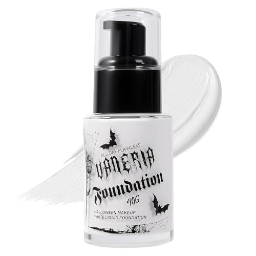 White Liquid Foundation for Halloween Cosplay Stage Makeup 30ML