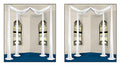 White Celebration Canopies - 2 Piece Set, 32 Sq Ft Each, Wedding Decor