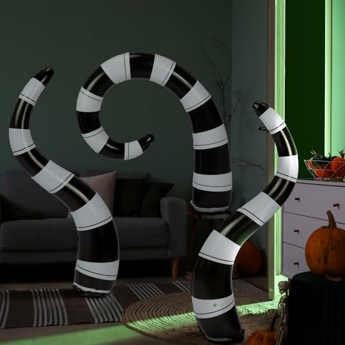 Inflatable Halloween Worm Decorations - Large Yard & Outdoor Decor Set of 3