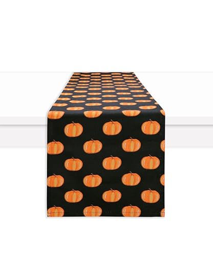 Halloween Pumpkin Table Runner 13x72 Inch - Fall Autumn Decor - PurpleEssences