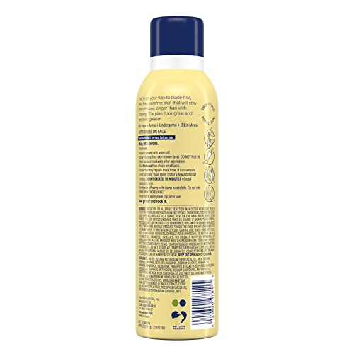 Nair Hair Removal Body Spray - 7.5 Oz Can Pack of 2 - Arm, Leg & Bikini