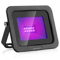 395nm 10W UV LED Black Light Flood Lamp Waterproof Stage Party Lighting - Black