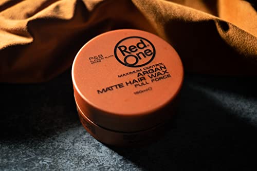Matte Hair Wax with Argan Oil - Strong Hold, No Shine, Natural Finish, 150ml